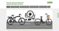 Desktop Screenshot of electricbicyclenetwork.com
