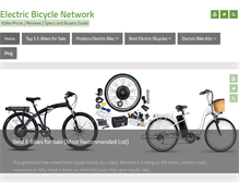 Tablet Screenshot of electricbicyclenetwork.com